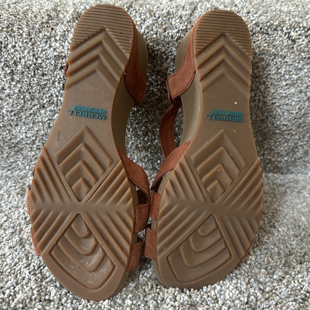 Merrell Select Fresh Air Cushion Suede Sandals-Nearly New - Picture 4 of 8